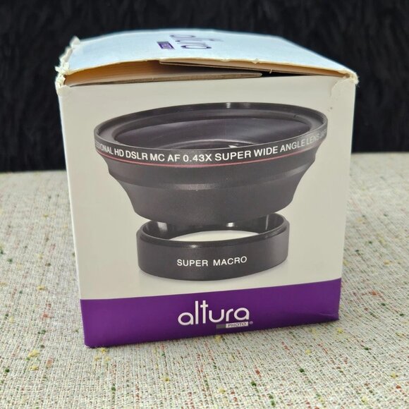 Altura Camera Lens 52mm Wide Angle Lens Compatible W/ all Camera MC HD 0.43X - Picture 9 of 12
